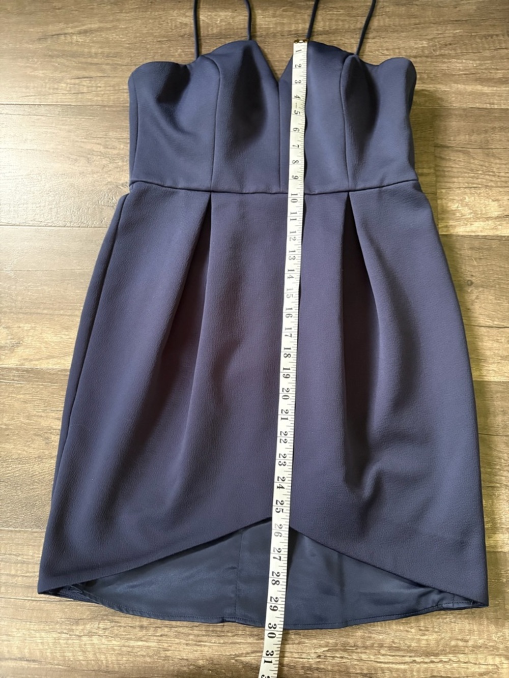 Ever New Navy Blue Mini Dress with Spaghetti Straps - Picture 4 of 6